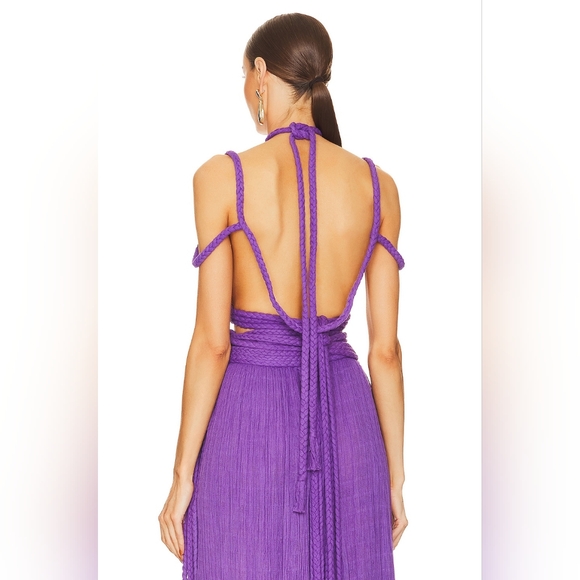 4S. NWOT KASIA KULENTY X REVOLVE APHRODITE TOP IN VIOLETA - Picture 4 of 8